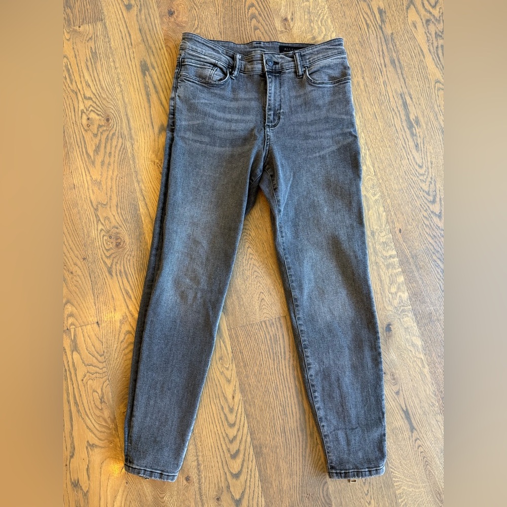 All Saints Gray Ankle Cropped Jeans